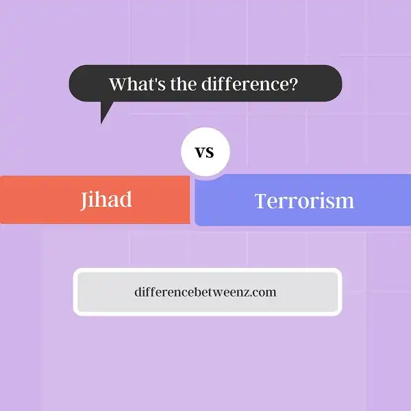 Difference between Jihad and Terrorism