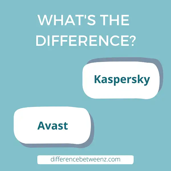 Difference between Kaspersky and Avast