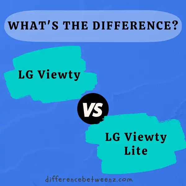 Difference between LG Viewty and LG Viewty Lite