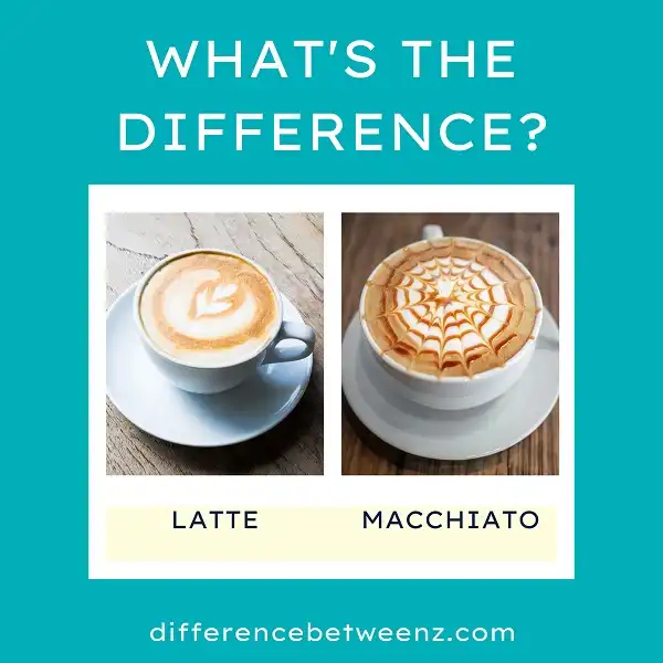 Difference between Latte and Macchiato