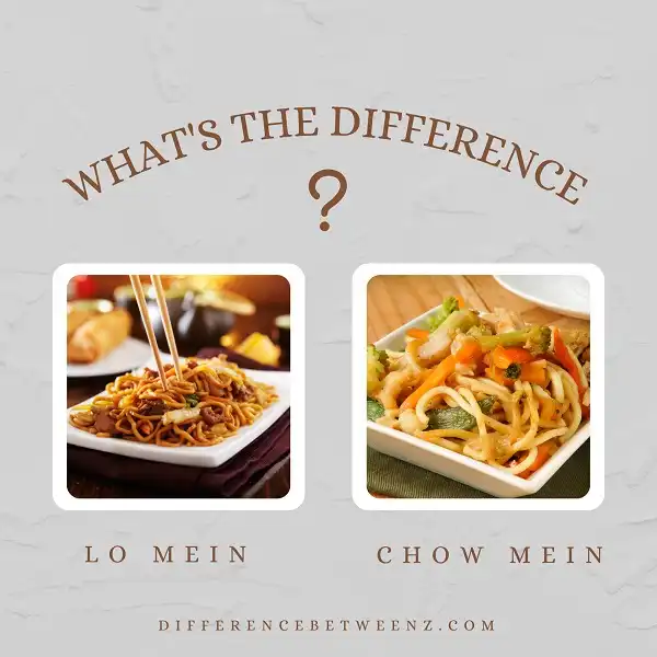 Difference between Lo Mein and Chow Mein