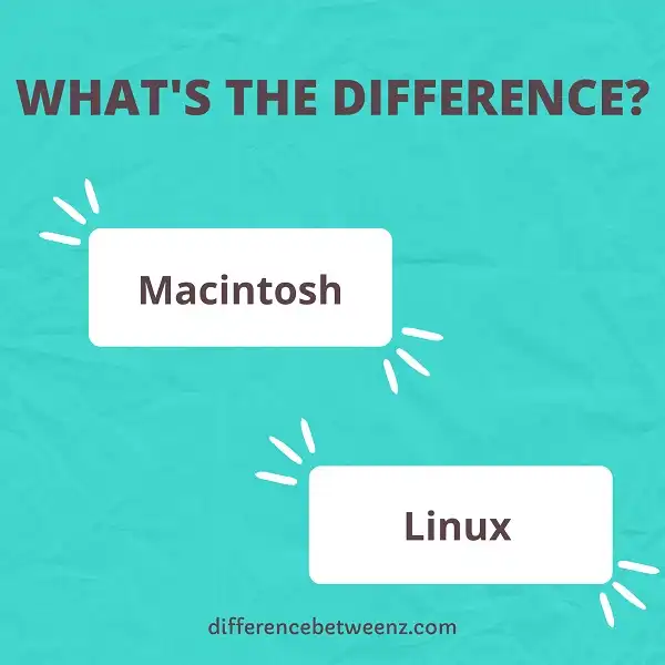Difference between Macintosh and Linux
