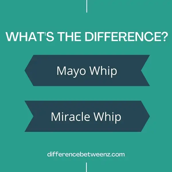Difference between Mayo and Miracle Whip