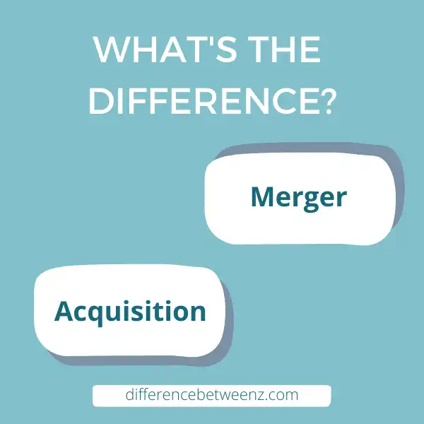Difference between Merger and Acquisition