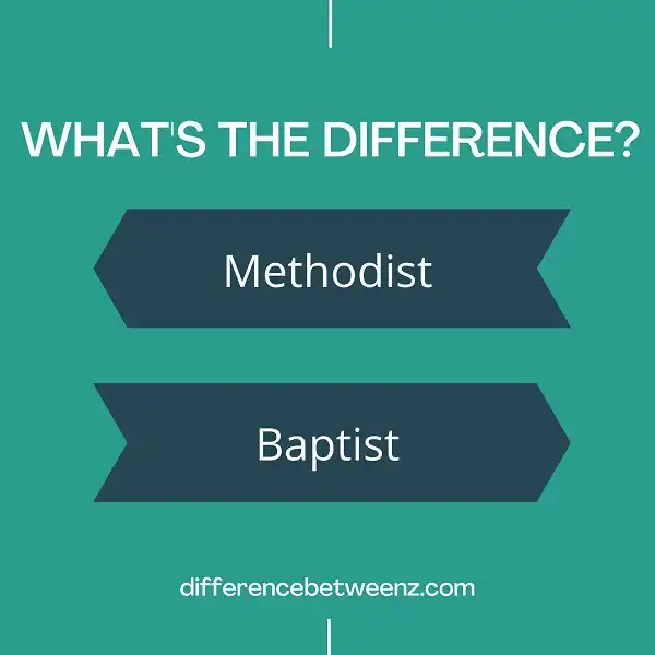 Difference between Methodist and Baptist