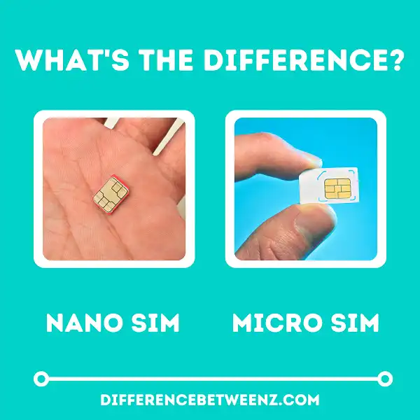 Difference between Nano and Micro SIM