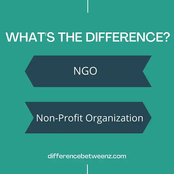 Difference between Ngo and Non-Profit Organizations