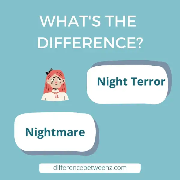 Difference between Night Terrors and Nightmares