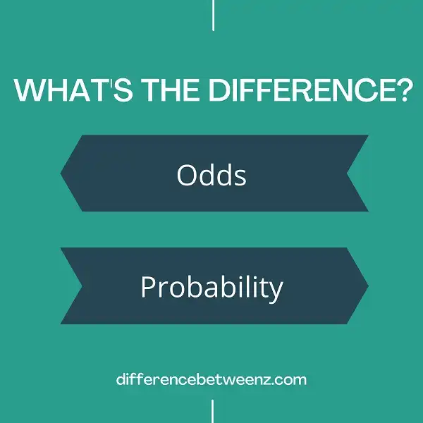 Difference between Odds and Probability