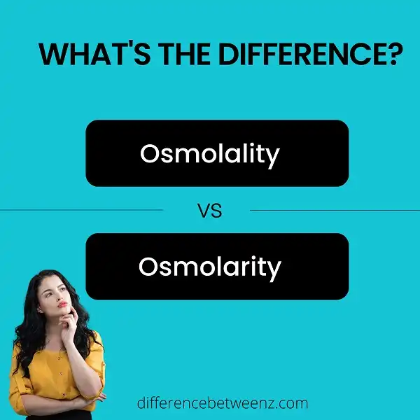 Difference between Osmolality and Osmolarity