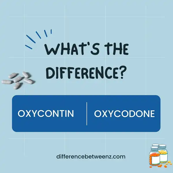 Difference between OxyContin and Oxycodone