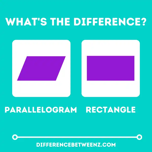 Difference between Parallelogram and Rectangle
