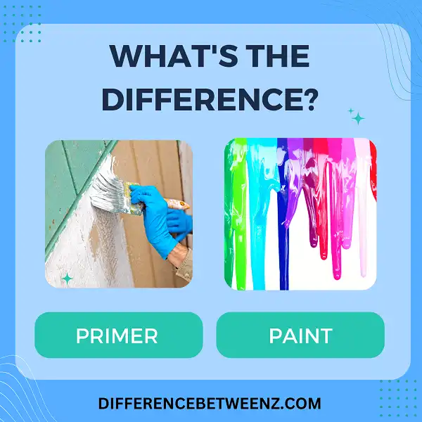 Difference between Primer and Paint