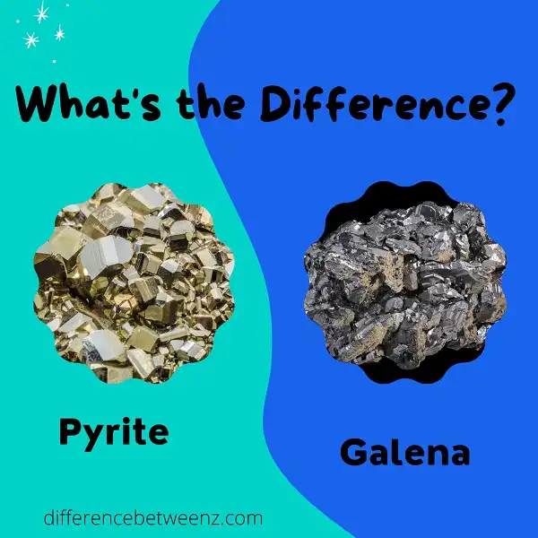 Difference between Pyrite and Galena