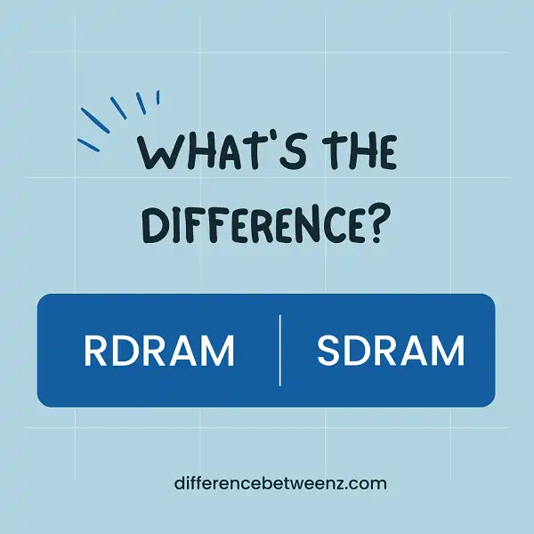 Difference between RDRAM and SDRAM