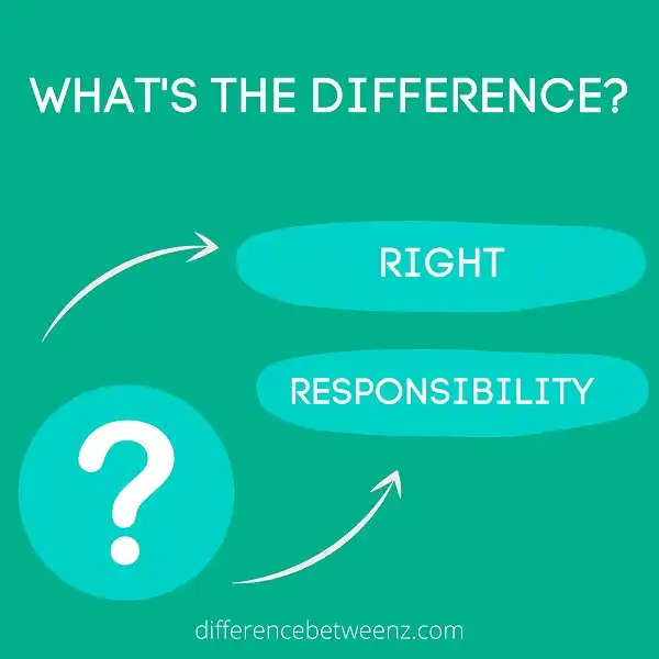 Difference between Rights and Responsibilities