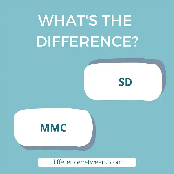 Difference between SD and MMC