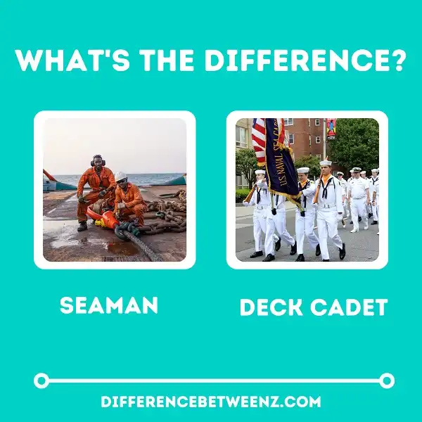 Difference between Seaman and Deck Cadet