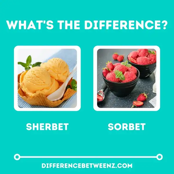 Difference between Sherbet and Sorbet