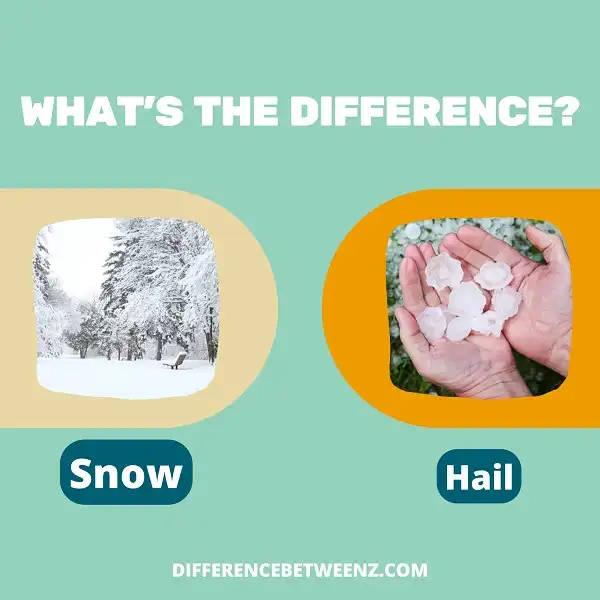 Difference between Snow and Hail