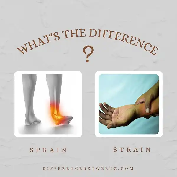 Difference between Sprain and Strain