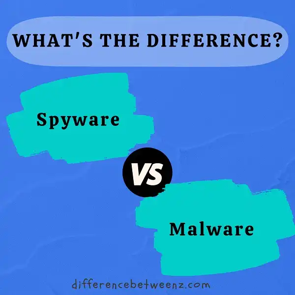 Difference between Spyware and Malware