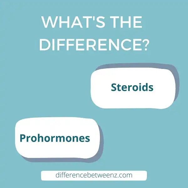 Difference between Steroids and Prohormones