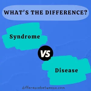 Difference between Syndrome and Disease