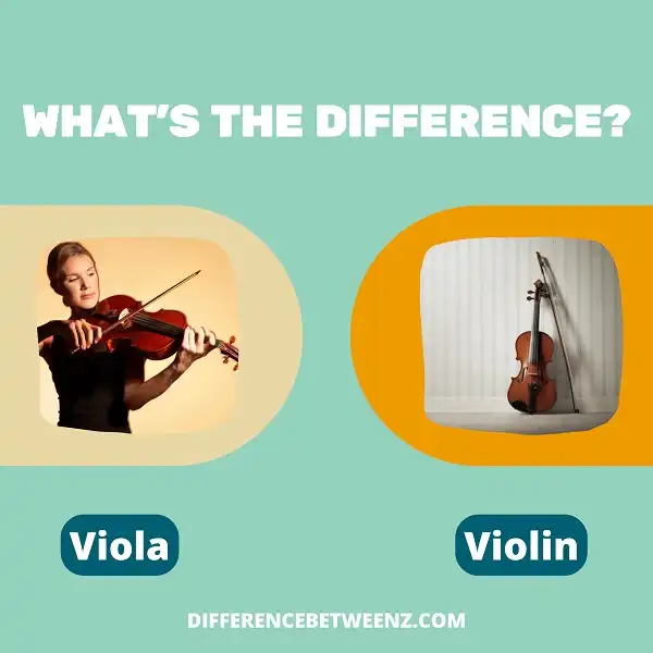 Difference between Viola and Violin
