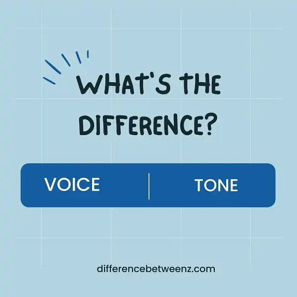 Difference between Voice and Tone