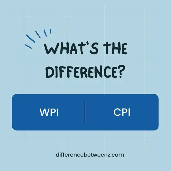 Difference between WPI and CPI