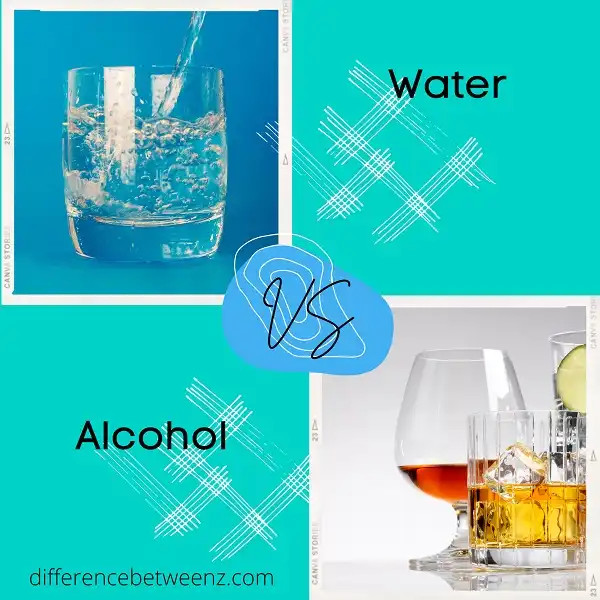 Difference between Water and Alcohol