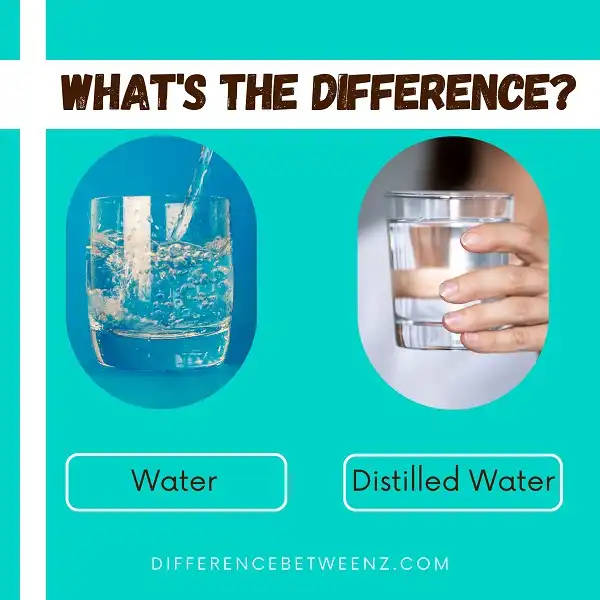 Difference between Water and Distilled Water