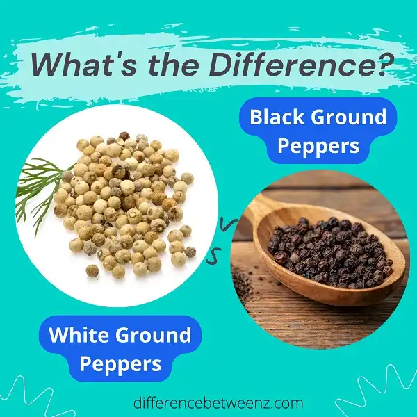 Difference between White and Black Ground Peppers