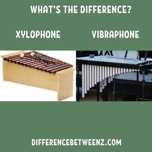 Difference between Xylophone and Vibraphone
