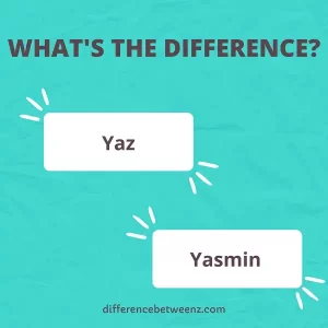 Difference between Yaz and Yasmin