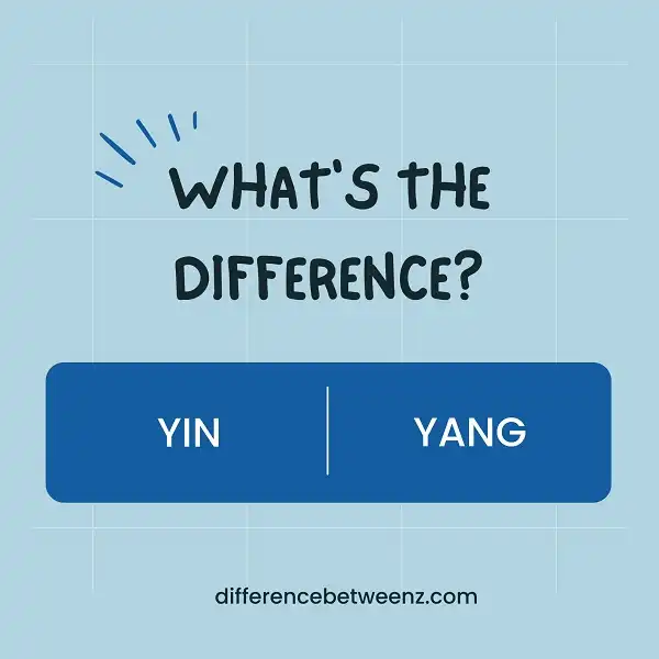 Difference between Yin and Yang