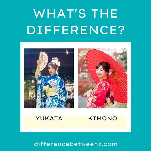 Difference between Yukata and Kimono