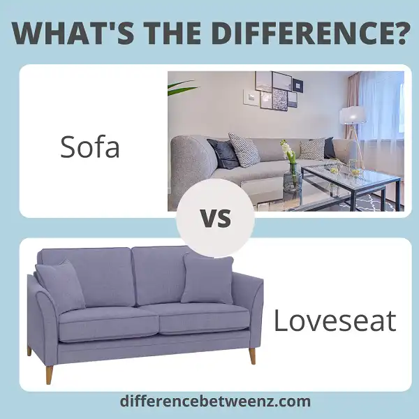 Difference between a Sofa and Loveseat