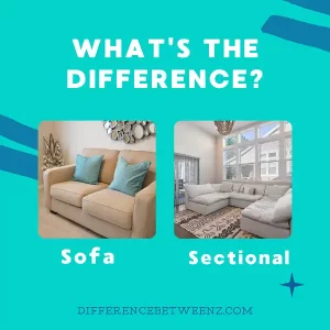 Difference between a Sofa and a Sectional