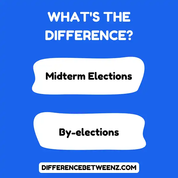 Differences between Midterm Elections and By-elections