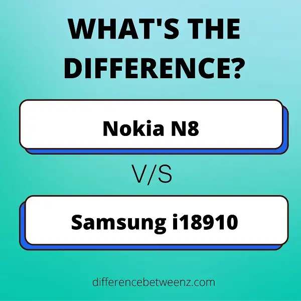 Difference Between Nokia N8 and Samsung i18910