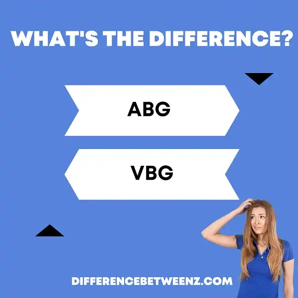 Difference between ABG and VBG