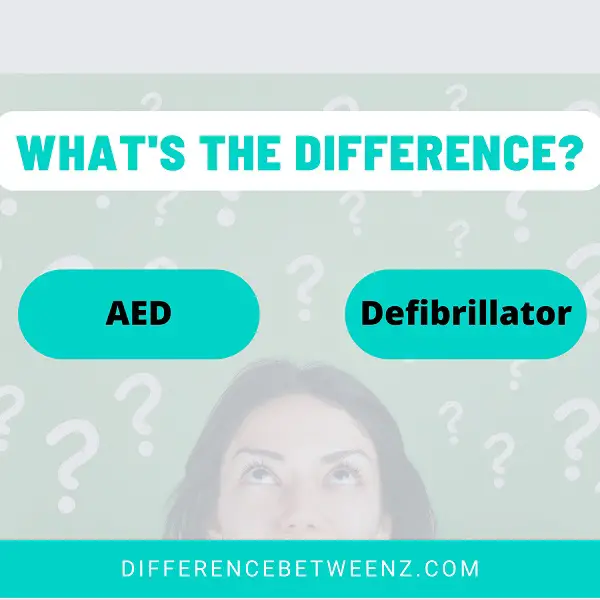 Difference between AED and Defibrillator