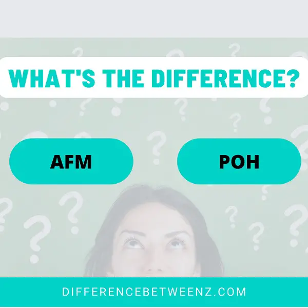 Difference between AFM and POH