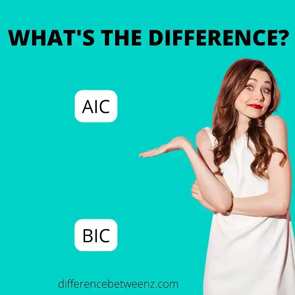 Difference between AIC and BIC