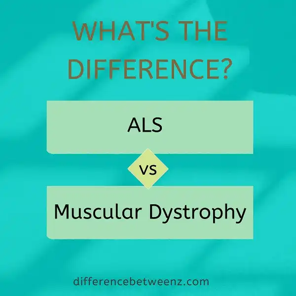 Difference between ALS and Muscular Dystrophy