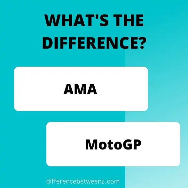 Difference between AMA and MotoGP