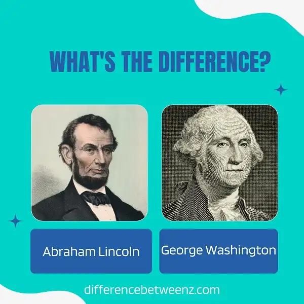 Difference between Abraham Lincoln and George Washington