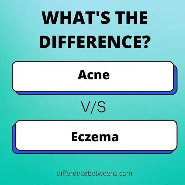 Difference between Acne and Eczema